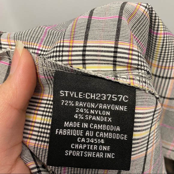 NWT | STRETCHY CHECKERED OFFICE PANTS - Picture 9 of 11